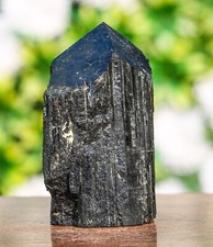 Superb 125MM Natural Black Tourmaline  Stone Healing Chakra Point Tower picture