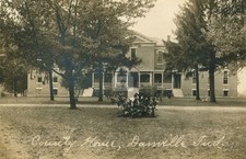County Home, Danville IN Indiana RPPC Photo Postcard COPY picture