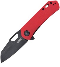 Kubey Duroc Linerlock Red G10 Folding AUS-10 Sheepsfoot Pocket Knife 332F picture