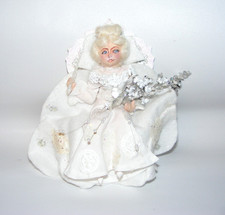 Gladys Boalt Handmade Ornament WHITE / SNOW QUEEN 2009 picture