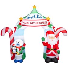 11.5 FT IGLOO ARCHWAY CHRISTMAS AIRBLOWN LIGHTED YARD INFLATABLE picture