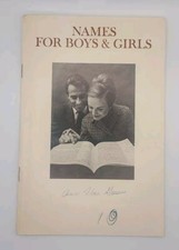 Names for Boys and Girls booklet 1960s vintage from Mead Johnson's Enfamil vtg picture