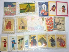 Unused letters cards greeting cards Japanese style Ukiyo-e Kabuki Sumo etc. picture