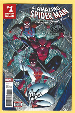 AMAZING SPIDER-MAN RENEW YOUR VOWS 1 NM 1ST APP SPIDERLING & SPINNERET AUTOGRAPH picture