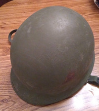 Original WWII US Army green Helmet w/ Liner WW2 Used picture