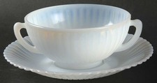 MacBeth-Evans Petalware Monax  Cream Soup & Saucer Set 8326791 picture