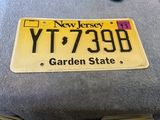 New Jersey License Plate 