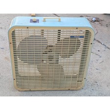 Vintage Windsor Blue Metal Box Fan 3 Speed FOR PARTS REPAIR Retro picture