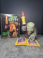 Vintage Tales From The Crypt Candelabra Crypt Keeper With Book & Box 1996 picture