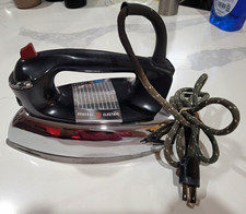 Vintage General Electric Chrome Dry Iron – Mid Century GE Pre-Owned picture