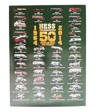 2014 Hess Toy Trucks 50 Years 1964-2014 Poster, New, Lot of 4 picture