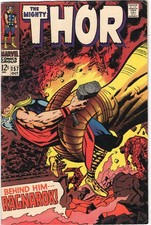 Thor 157 1968 Marvel Comics F- 5.5 Loki Odin Mangog Karnilla Warriors Three picture