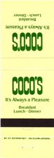 Coco's Los Angeles CA Vintage Matchbook Cover 1960s-70s picture