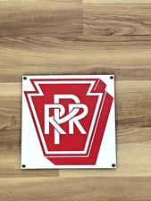 ANDE ROONEY Porcelain Enamel Sign PENNSYLVANIA PRR PENN Railway Sign 8.5