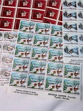Vintage Winter Arthur Capper “Cinderella” Stamp Sheet picture