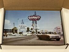 Box Lot 50 Postcard Old Las Vegas Strip Stardust Hotel Casino Classic Car Scene picture