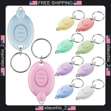 Mini LED Keychain Flashlights 10 Pack, 12 Lumens, Portable, Multi-Color Shells picture