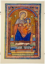 British Museum Virgin and Child Westminster Abbey Medieval Art Postcard B183 picture