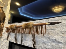 Hand Made Native American Indian Cherokee Fox Spear By Enrolled Member 60” picture