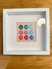 Metropolitan Museum of Art MET NYC Metal Clip Pin Buttons Framed Art picture