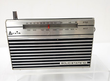 Vintage Arvin Solid State 10 Am/Fm radio NOT working Made in Hong Kong picture