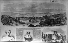 Photo:Albany New York 1856 Greenbush East Albany Panorama Print picture