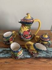 Penzo African Limited edition 53/250 Tea/ Coffee Set Pot, 2Cups ,Creamer &Sugar picture