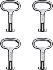 Electrical Cabinet Key 5Mm Hole 4 Pack Universal Utility Keys, Aluminum Alloy picture