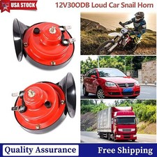 2PC 12V 300DB Super Loud Train Air Horn Waterproof Motorcycle Car Truck SUV picture