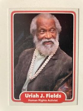 URIAH J. FIELDS autograph HUMAN RIGHTS ACTIVIST Watts MLK custom card signed 1/1 picture