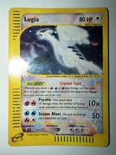 Pokemon Crystal Lugia Aquapolis Holo TCG Card 149/147  picture