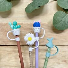 2024 • 4pcs Starbucks Straw Dust Cap Silicone Plug Tstraw Cover Topper,Best Gift picture