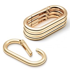 4pcs Gold Carabiner, 2