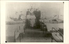 USS Maine Ship crew survivors in hospital ward c1930 RPPC 2nd/3rd Gen Image bhn picture