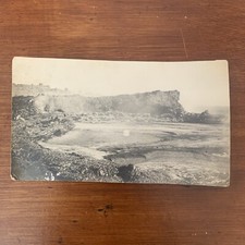 c. 1919 Crater Kīlauea Caldera Hilo Hawaii Black and White Photo Kilauea picture