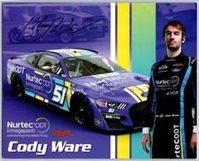 Cody Ware Hand Signed Hero Card - NASCAR - 8 x 10 Inches picture