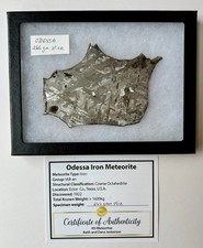 Odessa Iron Octahedrite Meteorite Slice 266 Grams Widmanstätten Pattern 150mm picture