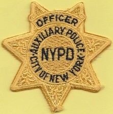 A6 OLD AUXILIARY NY NEW YORK POLICE DEPARTMENT PATCH PATCH FBI RESERVE picture