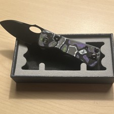 TRIVISA Andromeda Pro EDC Pocket Knife – Purple/Green Fat Carbon – Boxed picture