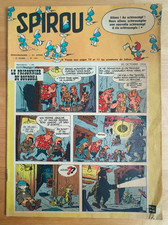 SPIROU #1072 - 1958 RARE French 1st COVER App THE SMURFS picture