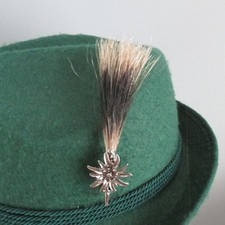 Gamsbart with Edelweiss Oktoberfest/German Hat Pin picture