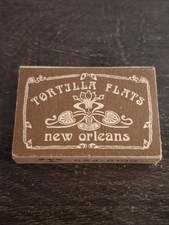 Vintage Tortilla Flats New Orleans LA Matchbox Circa 1970s picture