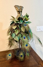 Estella Fransbergen  Fine Art Bronze Female Torso Sculpture Peacock Feathers picture