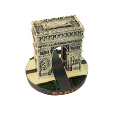 Paris Arc de Triomphe Landmark Model Figurine Home Resin Souvenir Table Ornament picture