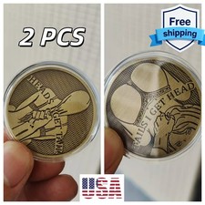 2 PCS Sexy Lady Challenge Coin - Playful Heads/Tails Novelty Gift picture