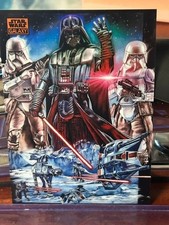2026 Topps Star Wars Galaxy Chrome Darth Vader on Hoth Orange Refractor 2 of 25  picture