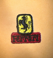 Vintage Ferrari patch, Micro Ferrari patch, Small sew on Ferrari patch picture