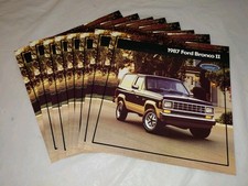 Lot Of 8 Vintage 1987 Ford Bronco II Sales Brochures- New Old Stock picture