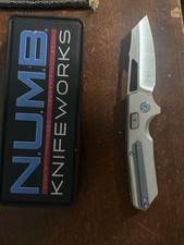 N.U.M.B. Knives - The Silhoutte - S90v Blade Steel- Titanium Handle picture