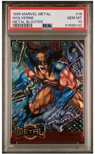 1995 Marvel Metal Wolverine Metal Blaster #18 PSA 10 ✨ picture